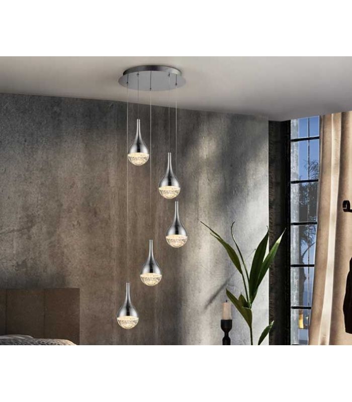Lámpara de Techo Moderna Luz Led colección ELIE 5 Schuller