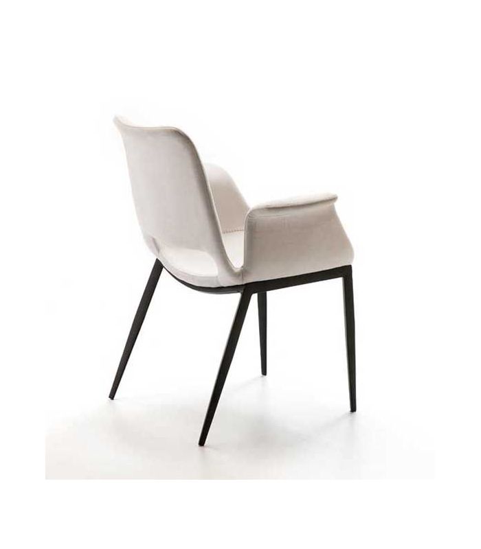 Sillón con tapizado blanco modelo SOWA Schuller