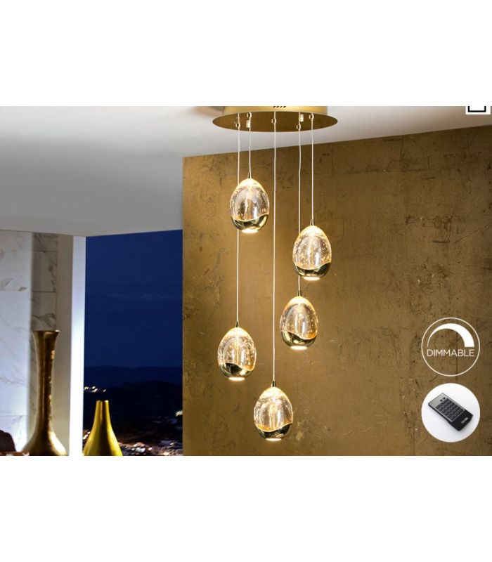 Lámparas LED de 5 luces : Colección ROCIO Oro