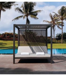 Daybed de aluminio para terraza y jardín Colección HORIZON