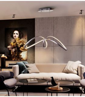 LAMPE ·LIA· FEUILLE ARGENT