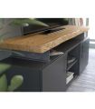 Mesa de televisión con estructura blanca Colección CONT