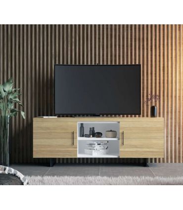 Table TV en bois naturel de pin collection FULL