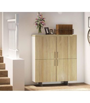 Meuble avec quatre portes en bois de pin Collection FULL
