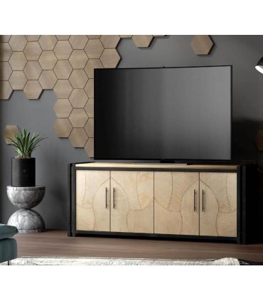 Meuble TV en bois et métal : Collection FANK
