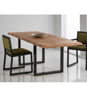 Mesa de comedor extensible de estilo industrial Colección HUNK