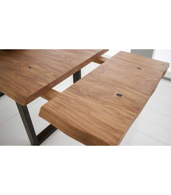 Mesa de comedor extensible de estilo industrial Colección HUNK