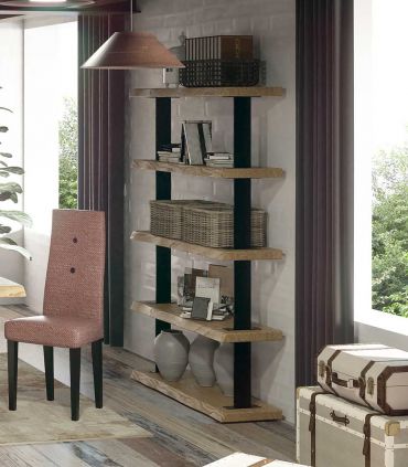 Étagère en bois et métal de style industriel : Modèle YANT