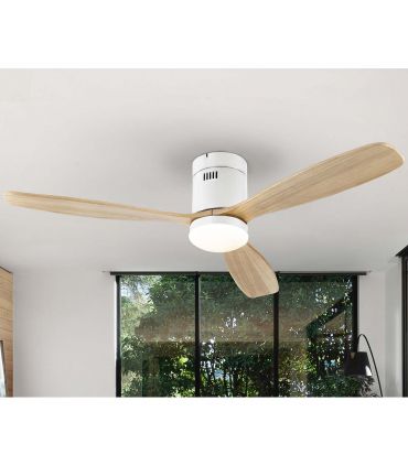 Ventilateur bon marché de plafond avec LED SIROCO NATUREL