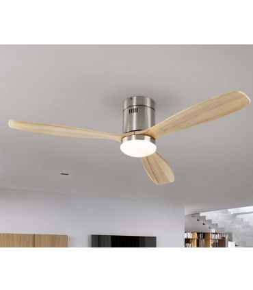 Ventilateur bon marché de plafond avec LED SIROCO NICKEL