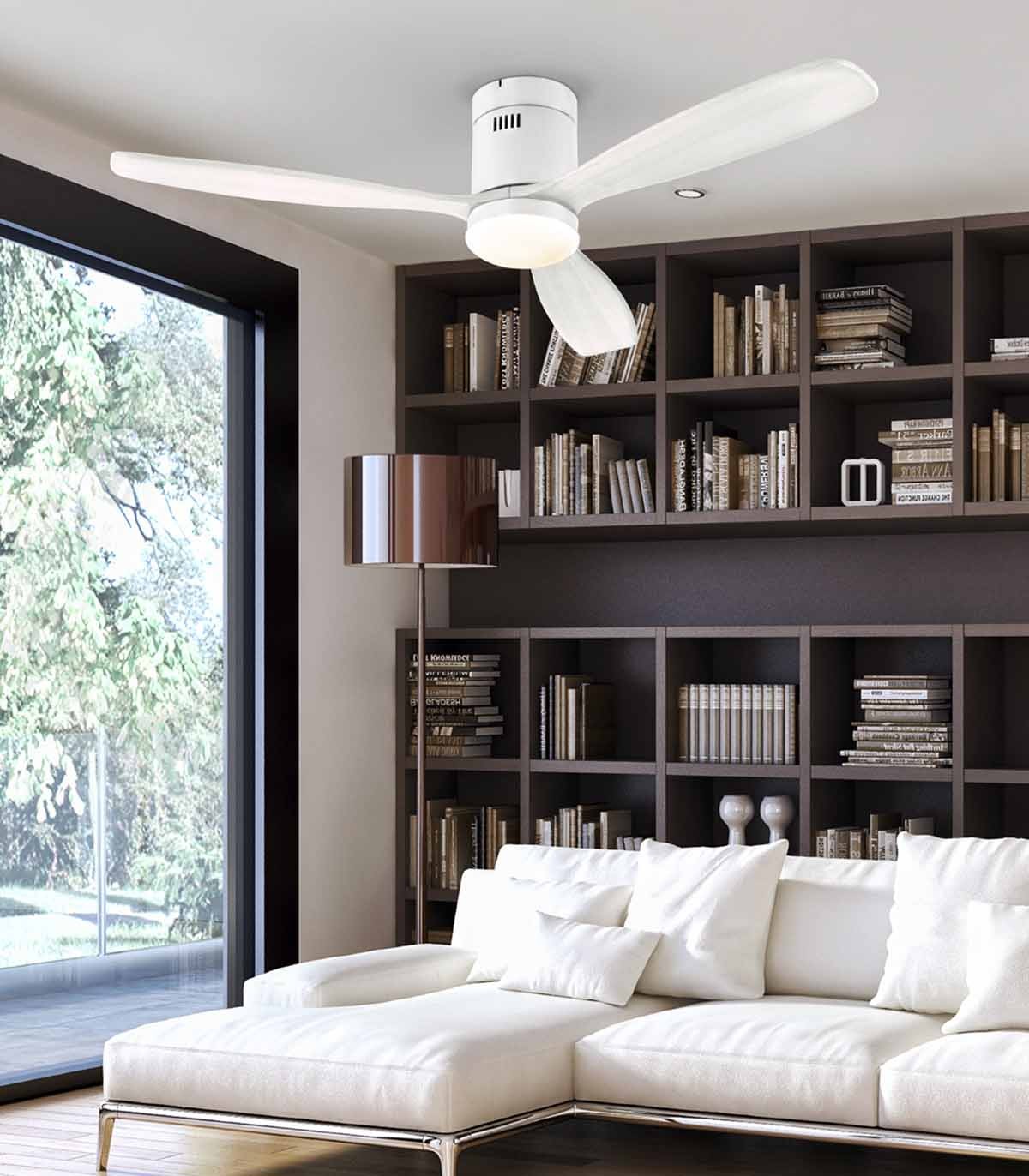 Ventilateurs de plafond d'extérieur sans lumière, ventilateur de