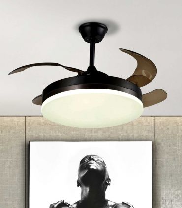 Ventilateur silencieux avec du LED VENTO NOIR