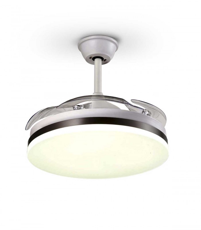 Ventilateur bon marché avec du LED VENTO blanc bronze