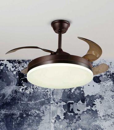 Ventilateur bon marché avec du LED VENTO brun