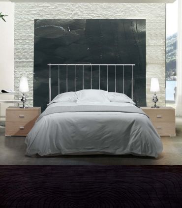 Tête de lit moderne en acier inox modèle IKEYA