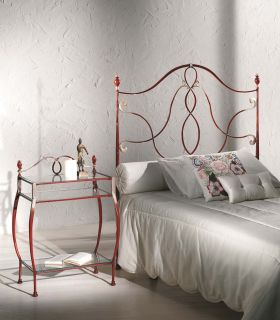 Tête de lit individuelle en fer forgé de style classique modèle NOEMI