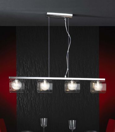 Suspension moderne ECLIPSE (à 4 ampoules)