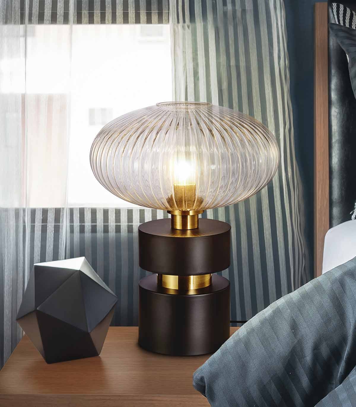 Lampe de chevet design éclairage de salon lampe d'appoint boule de