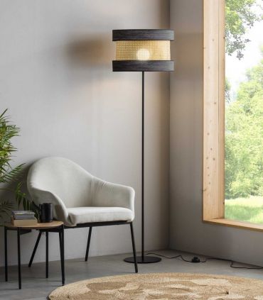 Lampadaire de style rustique colonniel NATE