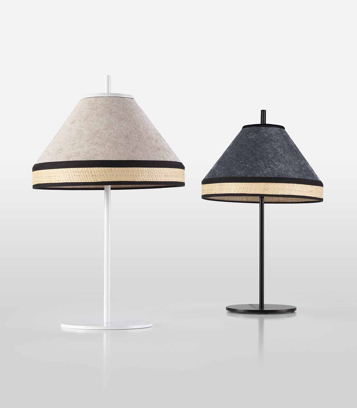 Lampe de chevet motif ethnique bois