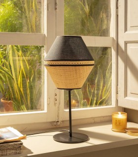 Lampe de table style Nature CITROUILLE