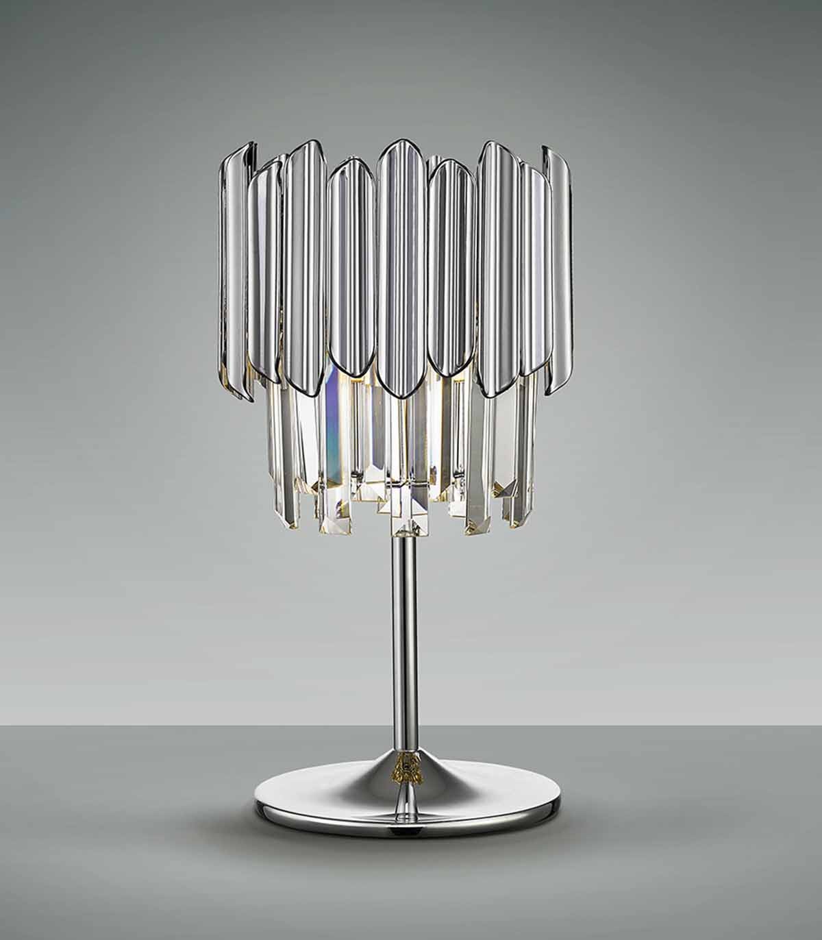 Lampe de chevet TIARA Chromé, Catalogue lampes de table