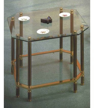 Tables d'appoint en laiton et fer forgé: Modèle ELEANOR
