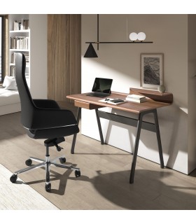 Escritorio de diseño moderno en madera y acero GLADIS