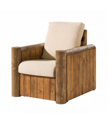 Fauteuils en Bois : Collection TRONC (1 Place)