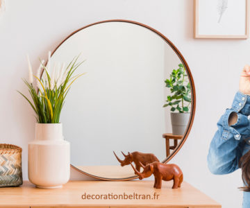 Associer console et miroir dans une entrée