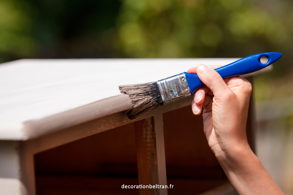 Je passe deux couches de peinture