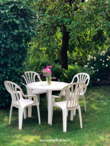 Ma table de jardin en polypropylène