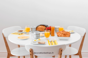vous prendrez place avec votre petite famille autour d'une table ronde