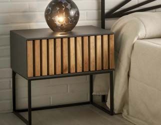 Mesitas de noche vintage industrial